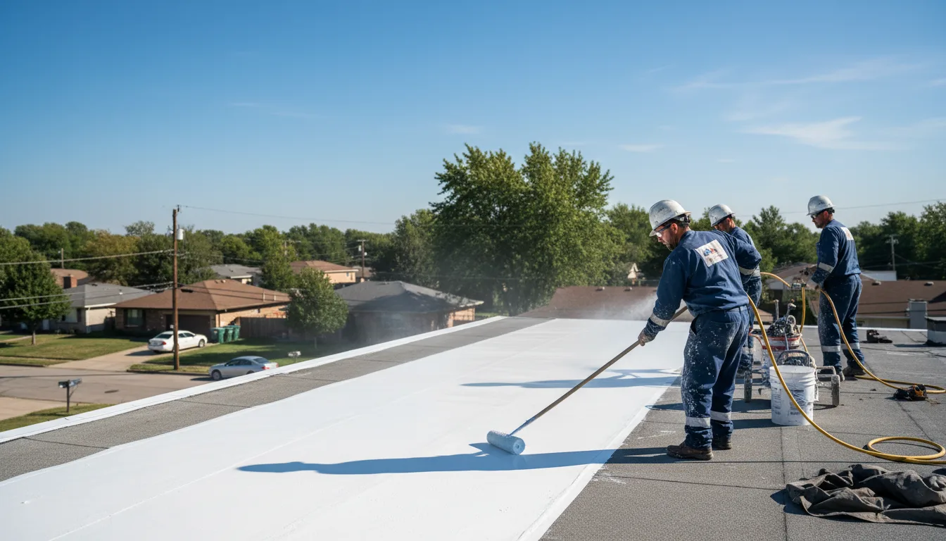 Commercial roof coating in Chelmsford, MA near me